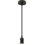 Polished Graphite Pendant Lamp Holder