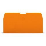 End and intermediate plate 1 mm thick orange