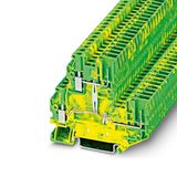 UTTB 2,5/2P-PE - Protective conductor double-level terminal block