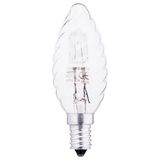 Halogen Lamp 42W E14 BF35 240V Candle Twisted Clear THORGEON