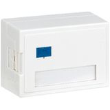 Wallmount Data Outlet empty for 1 module (SFA)(SFB), RAL9010