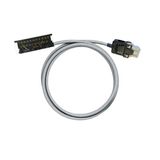 PLC-wire, Digital signals, 24-pole, Cable LiYY, 2 m, 0.25 mm²