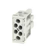 Module insert for industrial connector, Series: ModuPlug, Crimp connec