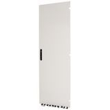 Section door, closed IP55, left or right-hinged, HxW = 2000 x 650mm, grey