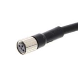 Sensor cable, M8 straight socket (female), 3-poles, PVC fire-retardant