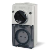 BS1363 STANDARD SWITCH AND SOCKET UNIT