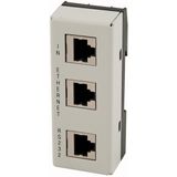 Interface switch for XC200 (separates combined RS232/ETH on 2 RJ45 sockets)