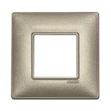 Plate 2M BS techn.metallized bronze