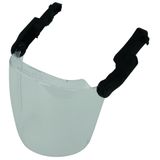 Arc-fault-tested face shield class 1, w. mechanical lever arms