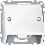 Slanted outlet, polar white glossy, System M