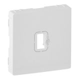 Cover plate Valena Life - preconnected female USB socket - white