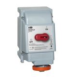 ABB430MF5W Switched interlocked socket outlet UL/CSA