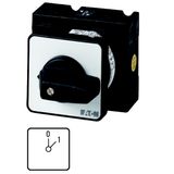 ON-OFF switches, T3, 32 A, flush mounting, 2 contact unit(s), Contacts: 3, 45 °, maintained, With 0 (Off) position, 0-1, Design number 15403