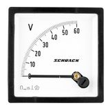 Voltmeter, 72x72mm, 60 VDC