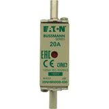 Fuse-link, LV, 20 A, AC 690 V, NH000, aM, IEC, dual indicator, live gripping lugs