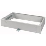 Cable arrangement plinth for floor standing distribution board IP54, HxWxD=100x600x400mm, grey