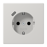 SCHUKO socket with USB type C LS1520-18CLG