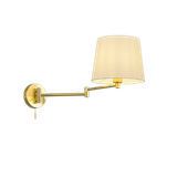 Lyon wall lamp E27 matt brass