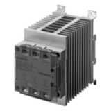 Solid state relay, 3-pole, DIN-track mounting, 35 A, 528 VAC max