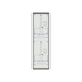 Meter box insert 2-rows, 2 meter boards / 18 Modul heights
