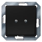 DELTA i-system soft black outlet plate, 55x 55 mm