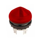 Indicator light extended/conical, red