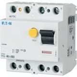 Residual current circuit breaker (RCCB), 63A, 4 p, 300mA, type AC