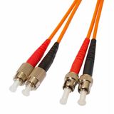 FO Patchcord Duplex ST/FC,50/125æm OM2, LS0H-3, orange, 2.0m