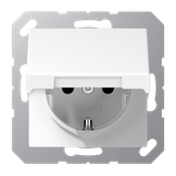 SCHUKO® socket with hinged lid A1520BFKIKLWW