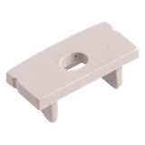 End Cap with hole for Surface Mounted Profile 17x8mm IP20 Silver