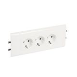 PRISE SPEC. DLP SUPPORT COUV 85 INTEGRE SCHUKO 3X2P+T  BORNES AUTOMATIQUES