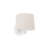 CONGA WHITE WAL LAMP E27 BEIGE LAMPSHADE ø215*160*