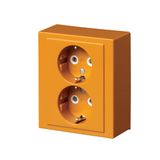 402EA-03 Socket outlet Protective contact (SCHUKO) Orange - Impressivo