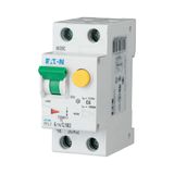 RCD/MCB combination, 6 A, 30 mA, MCB trip characteristic: C, 1p+N, RCD trip characteristic: AC