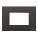 N2373.1 NT Frame - 1-gang / 3-modules - Metal - Touch Black