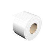 Device marking, Self-adhesive, halogen-free, 18 mm, Polyester, white