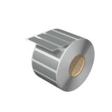 Device marking, Self-adhesive, halogen-free, 60 mm, Polyester, silver