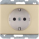 SCHUKO socket outlet, Arsys, gold, metal