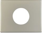 Centre plate f. push-button/pilot lamp E10, arsys, stainl. steel matt 