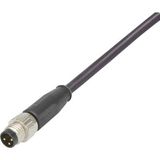 M12 Cable Assembly A-cod st/- m/- 10m