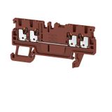 Feed-through terminal block, PUSH IN, 1.5 mm², 500 V, 17.5 A, Number o