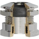 Cable gland PROGRESS ultraFLAT M16x1.5 brass, cable Ø5.0-6.5mm, black sealing