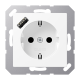 SCHUKO socket with USB charger A1520-18AWWM
