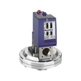 Pressure switch XMLD 350 mbar - 2 stages fixed scale - 2 C/O