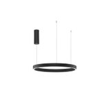 Triac Dimmable Sandy Black Aluminium  & Acrylic  LED 60 Watt 220 Volt  2552Lm 3000K IP20  Up & Down Light  D: 60 H: 150 cm Adjustable Height