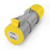 CONNECTOR 2P+E IP44 32A 4h 100-130V AC