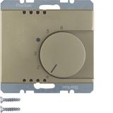 Thermostat, change-over contact, centre plate, arsys, light bronze mat