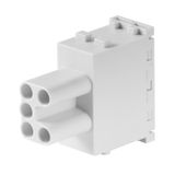 Module insert for industrial connector, Series: ModuPlug, PUSH IN with