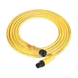 Allen-Bradley 889D-F5ACDM-15 Patchcord: DC Micro (M12), Female, Straight, 5-Pin, PVC Cable, Yellow, Unshielded, IEC Color Coded, DC Mic, Male, Straight, 15 meter (49.2 feet), 22AWG