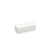 MKS ES1625 rws  End piece, MKS, for channel 16x25, pure white Polycarbonate/Acrylonitrile butadiene styrene